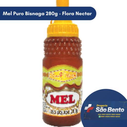 Mel Puro Bisnaga 280g - Flora Néctar por Drogaria São Bento 02