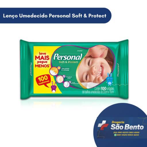 Lenço Umedecido Personal Soft & Protect por Drogaria São Bento 02