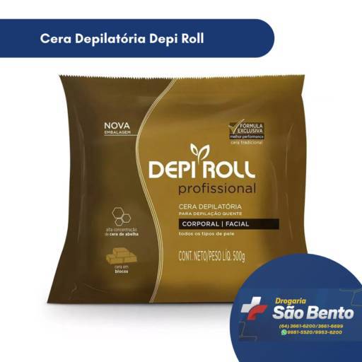 Cera Depilatória Depi Roll por Drogaria São Bento 02