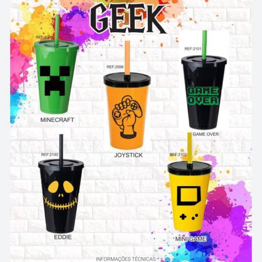 Copos temáticos 500 ml em São José do Rio Preto, SP por Public Gráfica e Brindes
