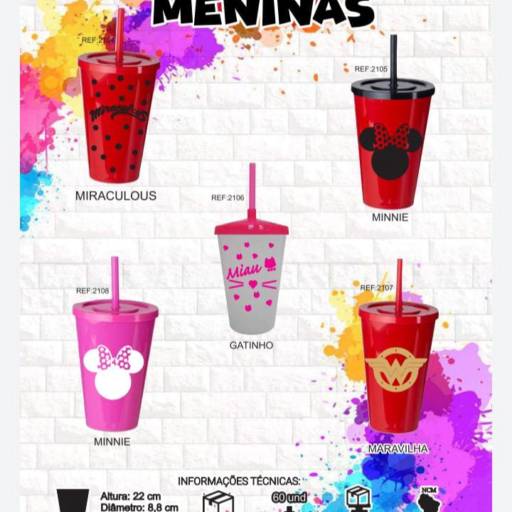 Copos temáticos 500 ml em São José do Rio Preto, SP por Public Gráfica e Brindes