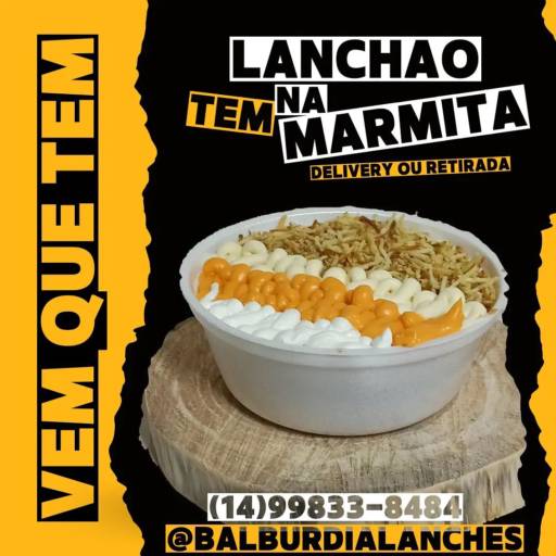 Lanche na marmita