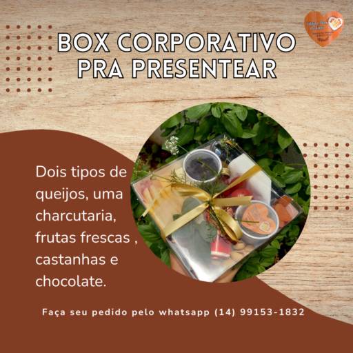 Box corporativo pra presentear por Tábua e box de Frios Grazing Food