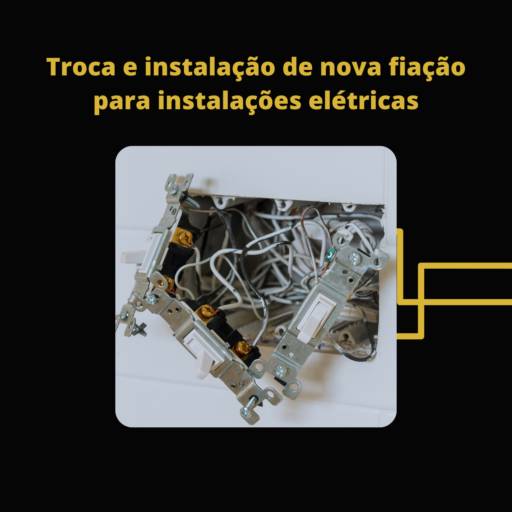 Comprar o produto de Troca e instalação de nova fiação para instalações elétricas em Instalação Elétrica pela empresa MF Soares em Botucatu, SP por Solutudo