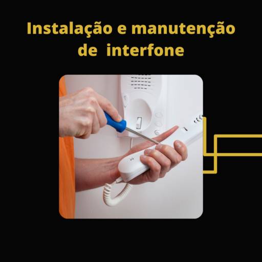 Instalação e manutenção de interfone por MF Soares 