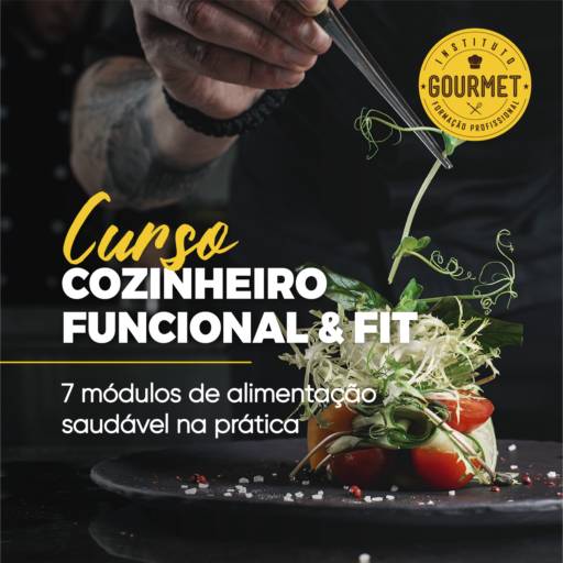 Comprar o produto de Curso Cozinheiro Funcional & Fit em Cursos pela empresa Instituto Gourmet em Jundiaí, SP por Solutudo