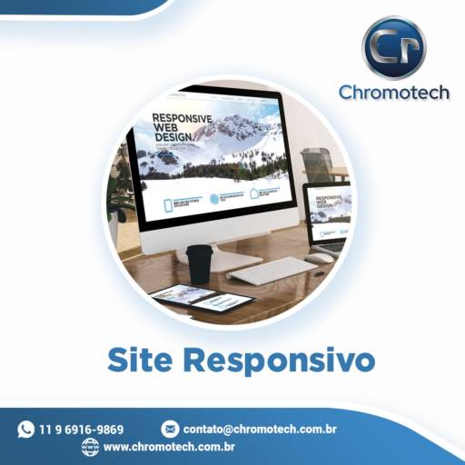 Comprar o produto de Criação de Sites Institucionais em Criação de Sites pela empresa Chromotech em Arujá, SP por Solutudo