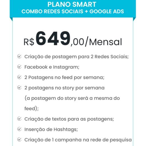 Combo Smart - Redes Socias + Google ADS por Chromotech Combo Smart - Redes Socias + Google ADS por Chromotech
