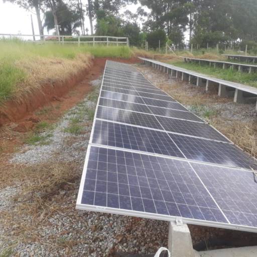 Estrutura de fixação placa solar
