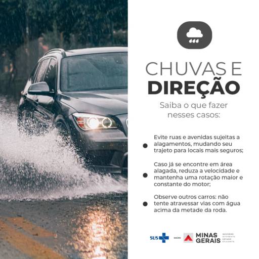 Vias alagadas são comuns em épocas de chuvas