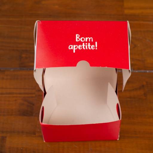 Caixa de embalagem para hambúrguer - Bauru por Renata Embalagens