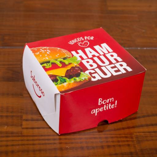 Caixa de embalagem para hambúrguer - Bauru por Renata Embalagens