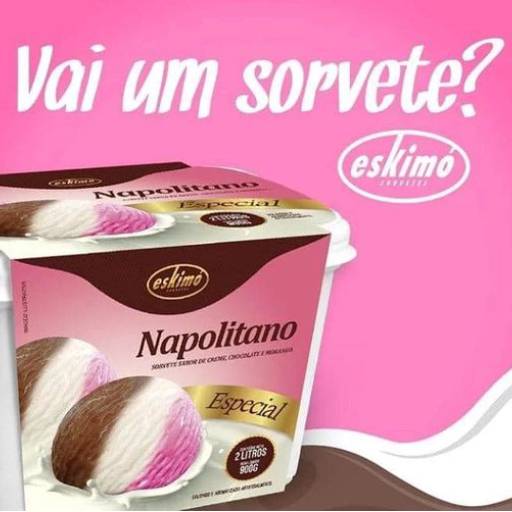 Sorvete de pote Napolitano - Bauru por Eskimó Sorvetes Bauru