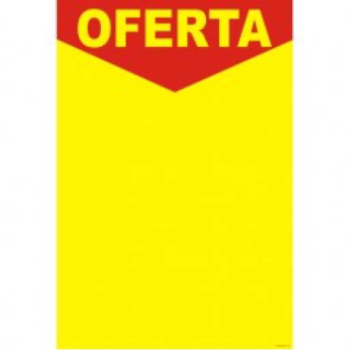 Placa oferta promoção supermercado
