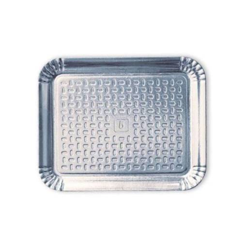 Bandeja Laminada Retangular Prata em Bauru, SP por Renata Embalagens