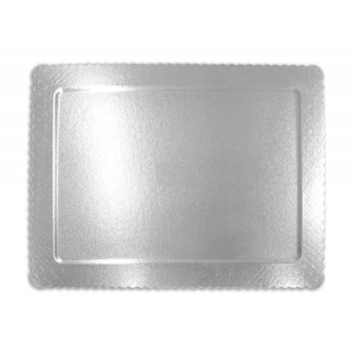 Bandeja Cakeboard Retangular Prata em Bauru, SP por Renata Embalagens