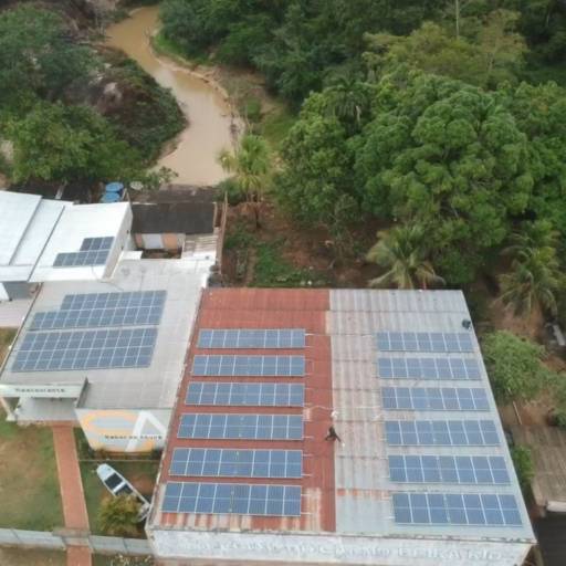 Instalação realizada na empresa Comercial LC Beira Rio por Dlwalt Energia Solar