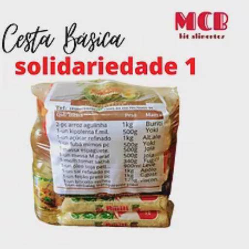 Comprar o produto de Cesta Básica: Solidariedade em Cestas Básicas pela empresa MCB Kit Alimentos - Cestas básicas em Curitiba, PR por Solutudo