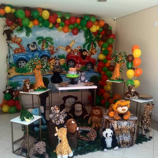 Comprar o produto de Decoração para Festa de aniversário Tema Safari - Bauru em Decoração pela empresa Erica Zagatto Decorações em Bauru, SP por Solutudo