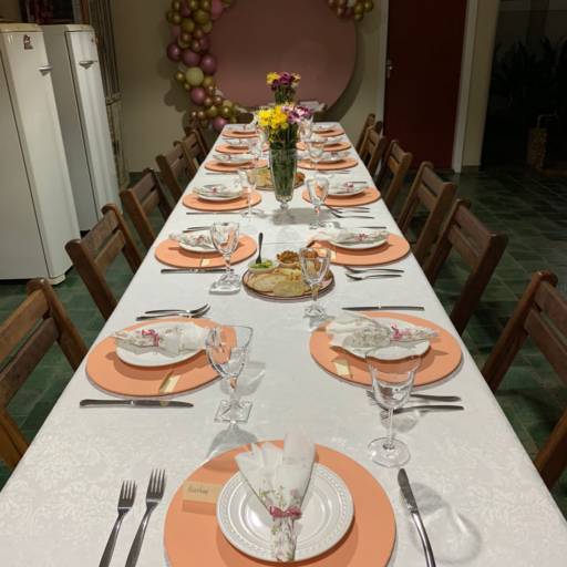 Mesa posta  em Bauru, SP por Elegance Festas