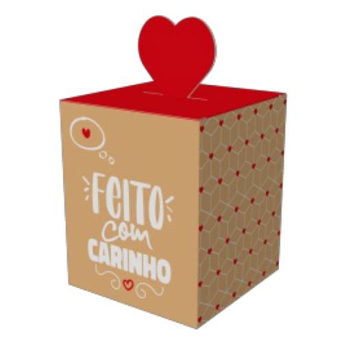 Caixa pop up - com carinho - pct c/ 10  unidades  por Renata Embalagens