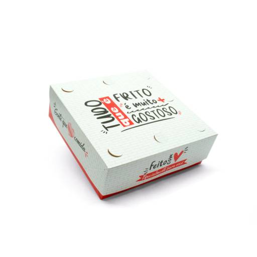 Caixa para frituras delivery pequena gourmet - 50 unidades  por Renata Embalagens
