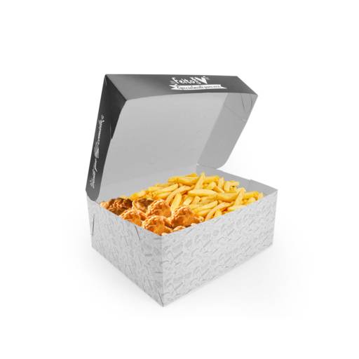 Comprar o produto de Caixa para frituras delivery grande gourmet- 50 unidades  em Caixas pela empresa Renata Embalagens em Bauru, SP por Solutudo
