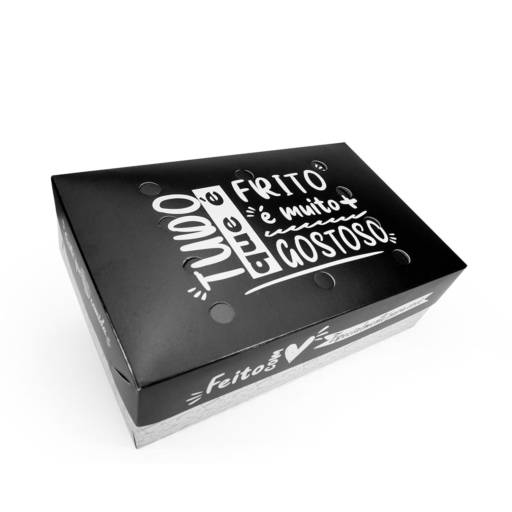 Caixa para frituras delivery extra grande gourmet - 50 unidades  por Renata Embalagens