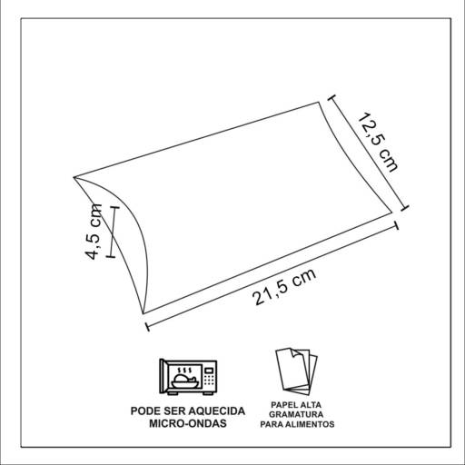 Embalagem pastel delivery Gourmet pequena - 50 unidades  por Renata Embalagens