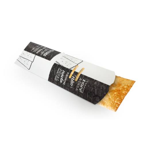 Embalagem pastel delivery black gourmet grande - 50 unidades  por Renata Embalagens