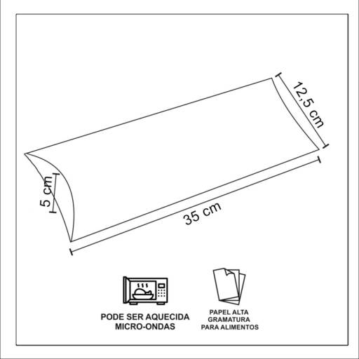 Embalagem pastel delivery black gourmet grande - 50 unidades  por Renata Embalagens