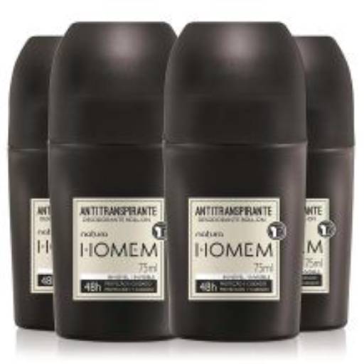 Kit Desodorantes Antitranspirantes Roll-On Natura Homem