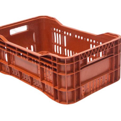 Caixa Agrícola Vazada Hortifrúti Pequena 56x36x21 por SoftPlas Bauru e Sacos de Lixo Reforçados - Caixas Plásticas Multiuso