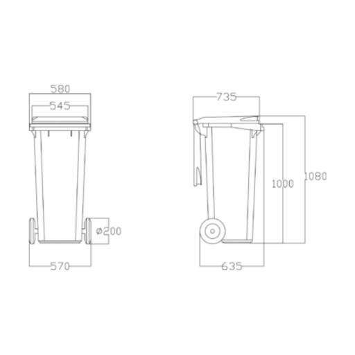 Contentor de Uso Diverso - Modelo C-240 Europeu - Bauru e Região em Bauru, SP por SoftPlas e Utilidades - Caixas Plásticas Bauru