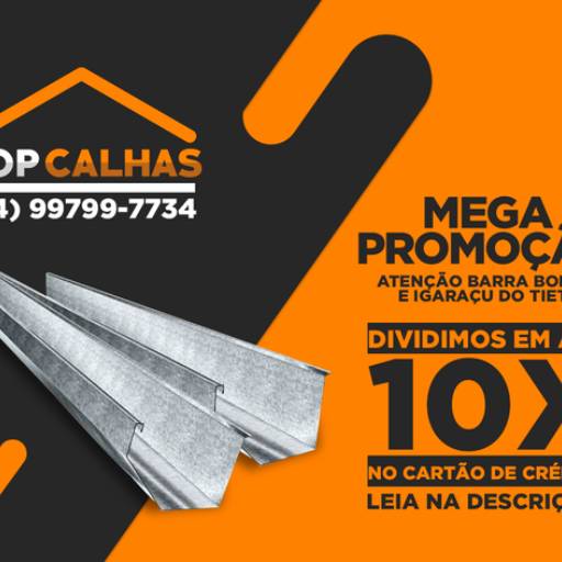 Comprar o produto de Venda de calhas  em Construção pela empresa Top Calhas - Telhados e Aço Inox em Barra Bonita, SP por Solutudo