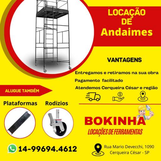 Plataformas para Andaimes por Bokinha Locações de Andaimes e Ferramentas