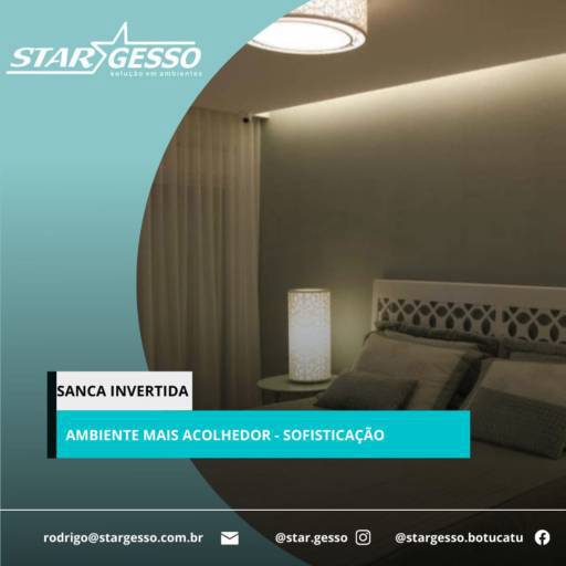 SANCA INVERTIDA - GESSO por Star Gesso - Bofete