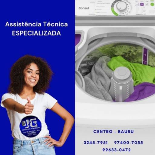 Comprar o produto de Empresa que conserta maquina de lavar em Bauru em Máquinas de Lavar e Secadoras  pela empresa JG - Peças, Consertos e Manutenção de Geladeiras e Máquina de Lavar em Bauru em Bauru, SP por Solutudo