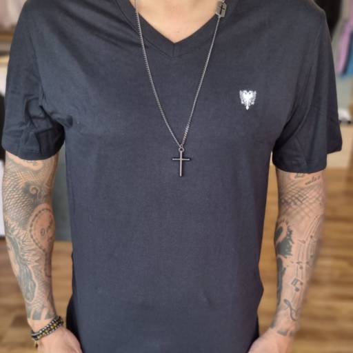 Camiseta Polo Preta Básica - Bauru por Beckhan Mens Wear