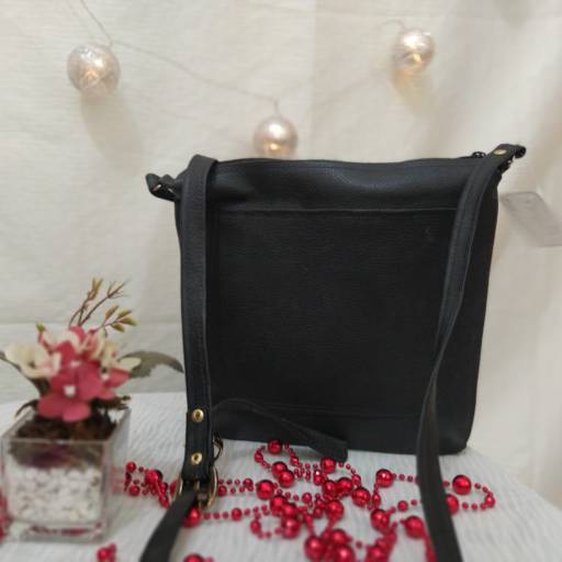 Bolsa em couro legítimo preta - Bauru por Maximo's Couro - Cintos, Bolsas e Artigos em Couro