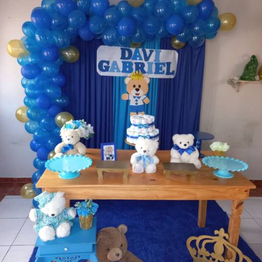 Decoração para festa de 1 ano: tema urso - Bauru
