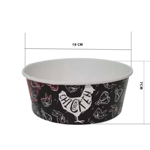 Balde de frango frito - 1,5 litro por Renata Embalagens