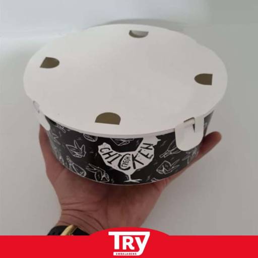 Balde de frango frito - 1,5 litro por Renata Embalagens