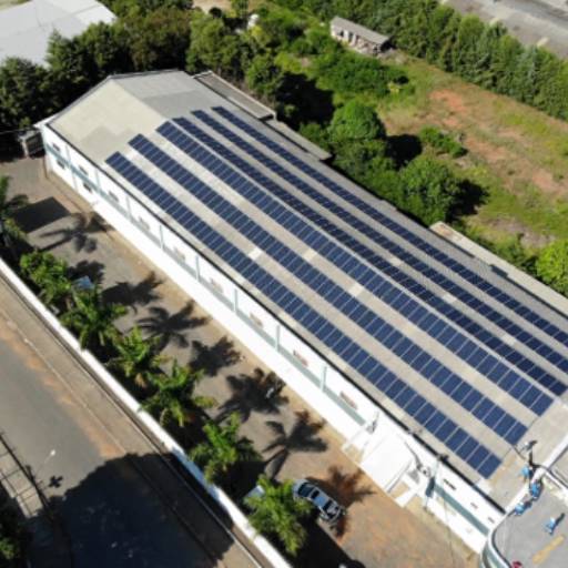 Sistema fotovoltaico para comércios por SFX Solar - Ariadne Andrade