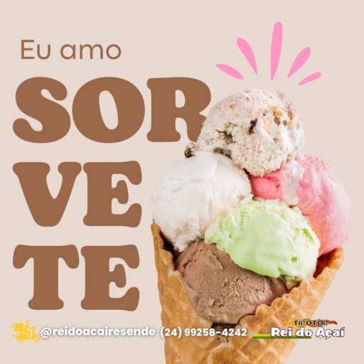 Sorvete por Rei do Açaí 