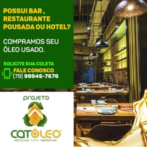 Comprar o produto de Compramos óleo de bares, restaurante e hotéis - Empresas que compram óleo de fritura em Aracaju em Reciclagem pela empresa Projeto CatÓleo em Aracaju, SE por Solutudo
