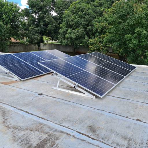 Usina de Laje feita no Park Way do Aeroporto por Clear Solar - Energia Solar