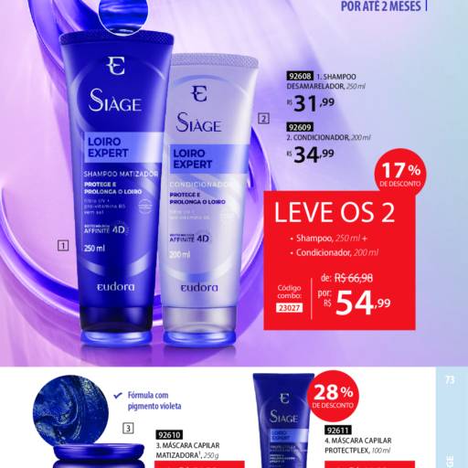Promoção Kit Eudora Loiro Expert 