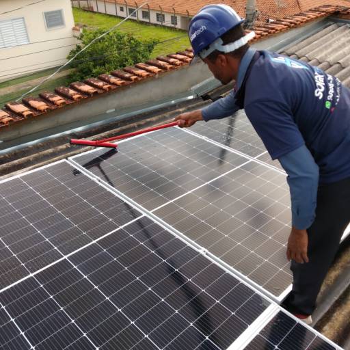 Limpeza de Placa Solar em Itajubá, MG - Cliente Maria Elena por Solar Tech - Energia Solar