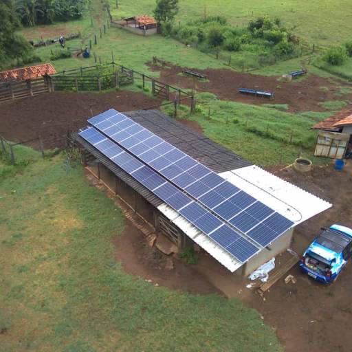 Mais uma obra concluída com sucesso: Instalação de Energia Solar em Zona Rural, localizada em Goiânia por New Solar - Empresa de Energia Solar em Goiânia